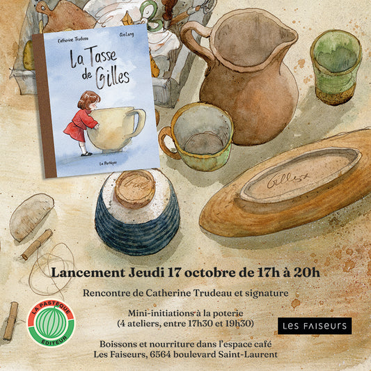 Mini initiation à la poterie - lancement du livre «La Tasse de Gilles»