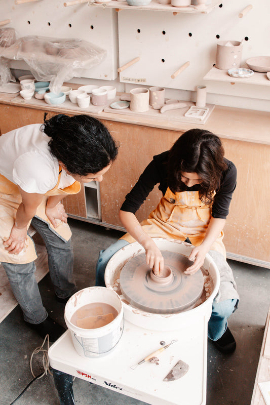 Parent-child introduction to pottery