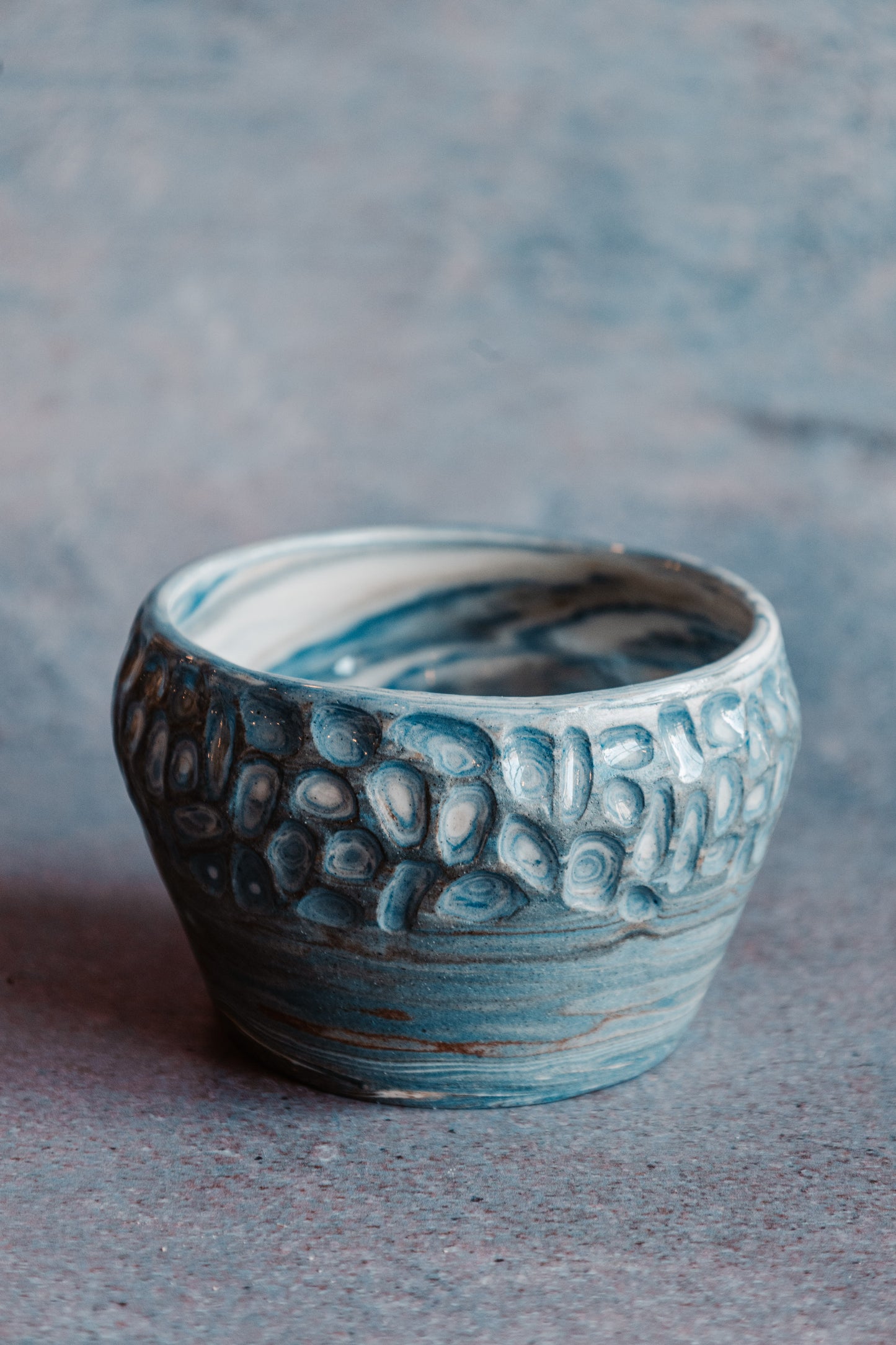 Semaine intensive de poterie - marbrage et terres colorées au tournage