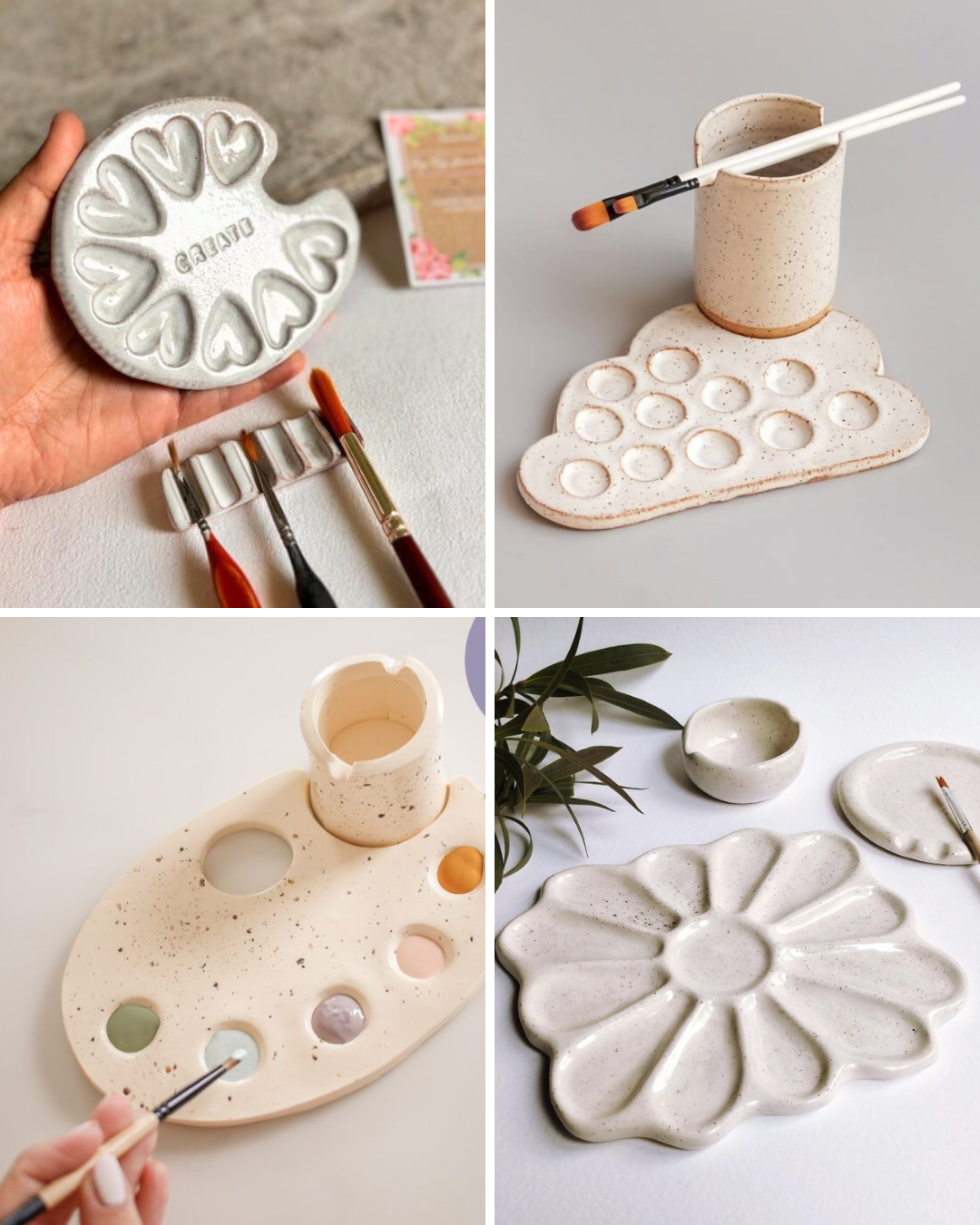 Handbuilding Workshop - Paint palette and cup